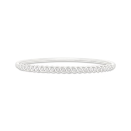 Diamond Bangle Bracelet 1/2 ct tw 14K White Gold 7&quot;