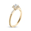 Thumbnail Image 2 of Princess-Cut Diamond Halo Engagement Ring 1/2 ct tw 10K Yellow Gold