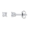 Thumbnail Image 1 of Diamond Solitaire Earrings 1/3 ct tw Princess-cut 14K White Gold (K/I2)