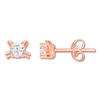 Thumbnail Image 1 of Diamond Solitaire Cat Earrings 1/2 ct tw Round 14K Rose Gold (I/I2)