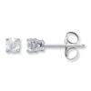 Thumbnail Image 0 of Diamond Solitaire Earrings 3/4 ct tw Round-cut 14K White Gold (K/I1)