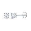 Thumbnail Image 3 of Diamond Solitaire Stud Earrings 7/8 ct tw Round-cut 14K White Gold (J/I3)