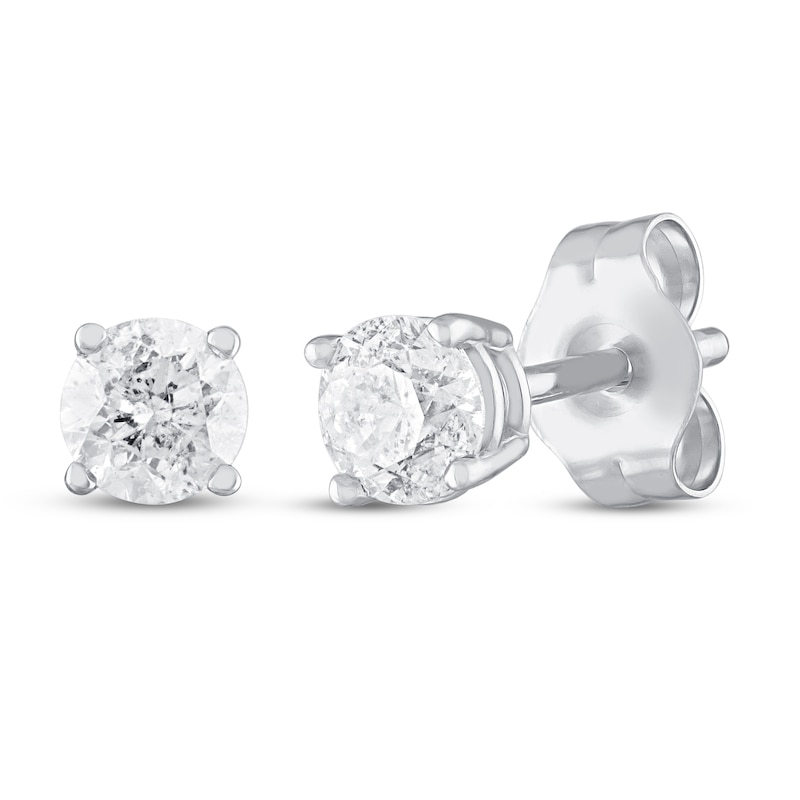 Lab-Created Diamonds by KAY Flower Stud Earrings 1 ct tw Round-Cut 14K  Yellow Gold