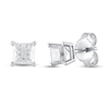 Thumbnail Image 0 of Diamond Solitaire Earrings 3/4 ct tw Princess-cut 14K White Gold (J/I3)