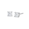 Thumbnail Image 0 of Diamond Solitaire Earrings 1/4 ct tw Princess-cut 14K White Gold (J/I2)