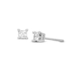 Thumbnail Image 1 of Diamond Solitaire Earrings 1/4 ct tw Princess-cut 14K White Gold (J/I1)