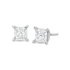 Thumbnail Image 1 of Diamond Solitaire Stud Earrings 3/4 ct tw Princess-cut 14K White Gold (J/I1)