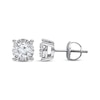 Thumbnail Image 1 of Radiant Reflections Diamond Solitaire Stud Earrings 7/8 ct tw Round-cut 10K White Gold (J/I3)