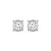 Thumbnail Image 2 of Radiant Reflections Diamond Solitaire Stud Earrings 7/8 ct tw Round-cut 10K White Gold (J/I3)