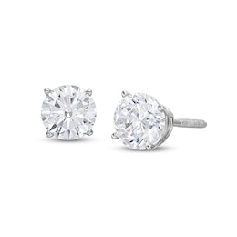 Lab-Created Diamonds by KAY Solitaire Stud Earrings 1 ct tw 14K White Gold (F/VS2)