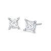 Thumbnail Image 1 of Lab-Grown Diamonds by KAY Princess-Cut Solitaire Stud Earrings 1/2 ct tw 14K White Gold (F/VS2)