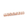 Thumbnail Image 1 of Diamond Sideways Hearts Ring 1/20 ct tw 10K Rose Gold