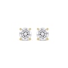 Thumbnail Image 2 of Lab-Grown Diamonds by KAY Round-Cut Solitaire Stud Earrings 1 ct tw 14K Yellow Gold (F/VS2)