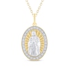 Thumbnail Image 1 of Diamond Our Lady of Guadalupe Necklace 1/10 ct tw 10K Two-Tone Gold 18&quot;