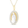 Thumbnail Image 2 of Diamond Our Lady of Guadalupe Necklace 1/10 ct tw 10K Two-Tone Gold 18&quot;