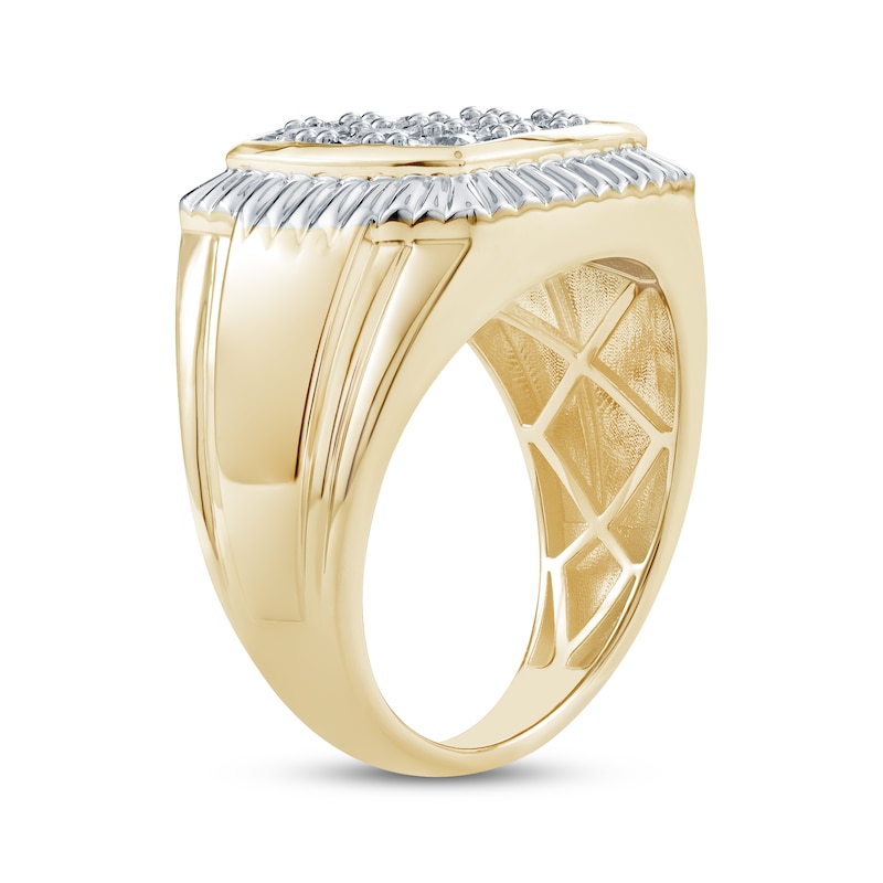 Men's Diamond Ring 1/2 ct tw 10K Two-Tone Gold