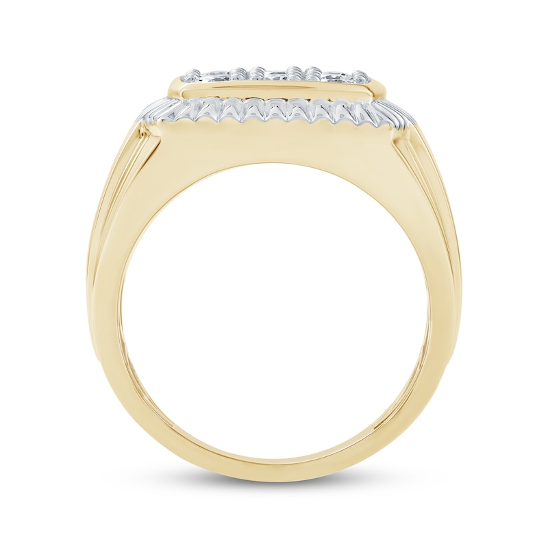 Men's Diamond Ring 1/2 ct tw 10K Two-Tone Gold