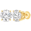 Thumbnail Image 0 of Round-Cut Diamond Solitaire Stud Earrings 2 ct tw 14K Yellow Gold (J/I2)