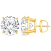 Thumbnail Image 2 of Round-Cut Diamond Solitaire Stud Earrings 2 ct tw 14K Yellow Gold (J/I2)