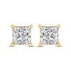 Thumbnail Image 2 of Princess-Cut Diamond Solitaire Stud Earrings 1 ct tw 14K Yellow Gold (J/I2)