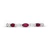 Thumbnail Image 3 of Neil Lane Marquise-Cut Natural Ruby & Diamond Anniversary Ring 1/6 ct tw 14K White Gold