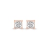 Thumbnail Image 2 of Princess-Cut Diamond Solitaire Stud Earrings 1/4 ct tw 14K Rose Gold (J/I2)