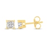 Thumbnail Image 3 of Princess-Cut Diamond Solitaire Stud Earrings 1/4 ct tw 14K Yellow Gold (J/I2)