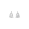 Thumbnail Image 1 of Radiant Reflections Round-Cut Diamond Solitaire Pear Frame Stud Earrings 1/6 ct tw Sterling Silver (J/I3)