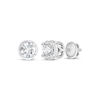 Thumbnail Image 0 of Round-Cut Diamond Bezel-Look Solitaire Stud Earrings 1/4 ct tw 14K White Gold (I/I2)