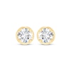 Thumbnail Image 1 of Round-Cut Diamond Bezel-Look Solitaire Stud Earrings 1/2 ct tw 14K Yellow Gold (I/I2)