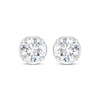 Thumbnail Image 1 of Round-Cut Diamond Bezel-Look Solitaire Stud Earrings 1 ct tw 14K White Gold (I/I2)