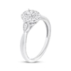 Thumbnail Image 2 of Round-Cut Diamond Halo Engagement Ring 1/4 ct tw 10K White Gold