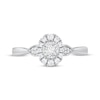 Thumbnail Image 3 of Round-Cut Diamond Halo Engagement Ring 1/4 ct tw 10K White Gold