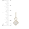 Thumbnail Image 4 of Princess-Cut Diamond Quad Doorknocker Hoop Earrings 1-1/2 ct tw 14K Yellow Gold