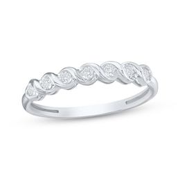 Diamond Twist Fashion Ring 1/4 ct tw 10K White Gold