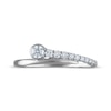 Thumbnail Image 3 of Milestones Diamond Bypass Anniversary Ring 1/4 ct tw 14K White Gold