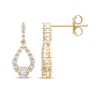 Thumbnail Image 3 of Milestones Diamond Teardrop Dangle Earrings 1/4 ct tw 10K Yellow Gold