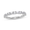 Thumbnail Image 1 of Baguette & Round-Cut Diamond Anniversary Ring 1/2 ct tw 14K White Gold