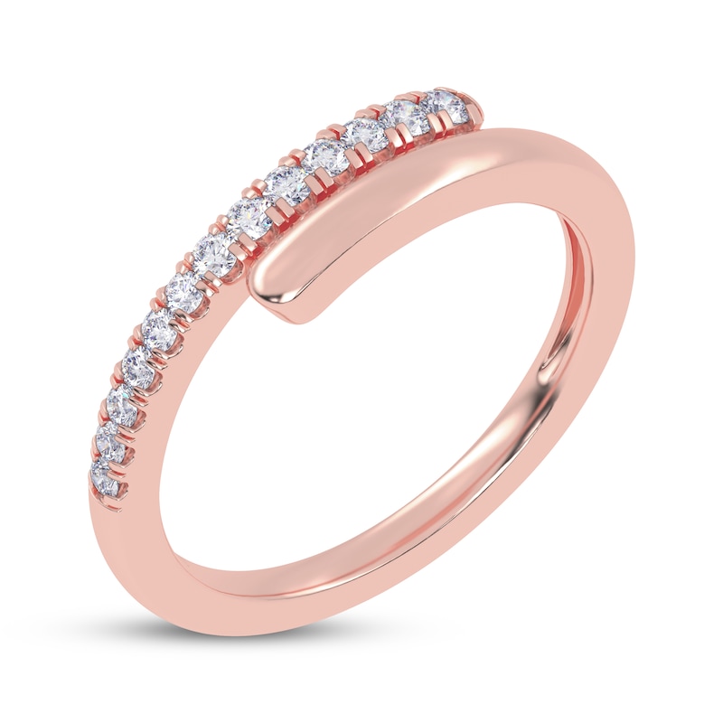 Main Image 2 of Diamond Wrap Ring 1/6 ct tw 14K Rose Gold