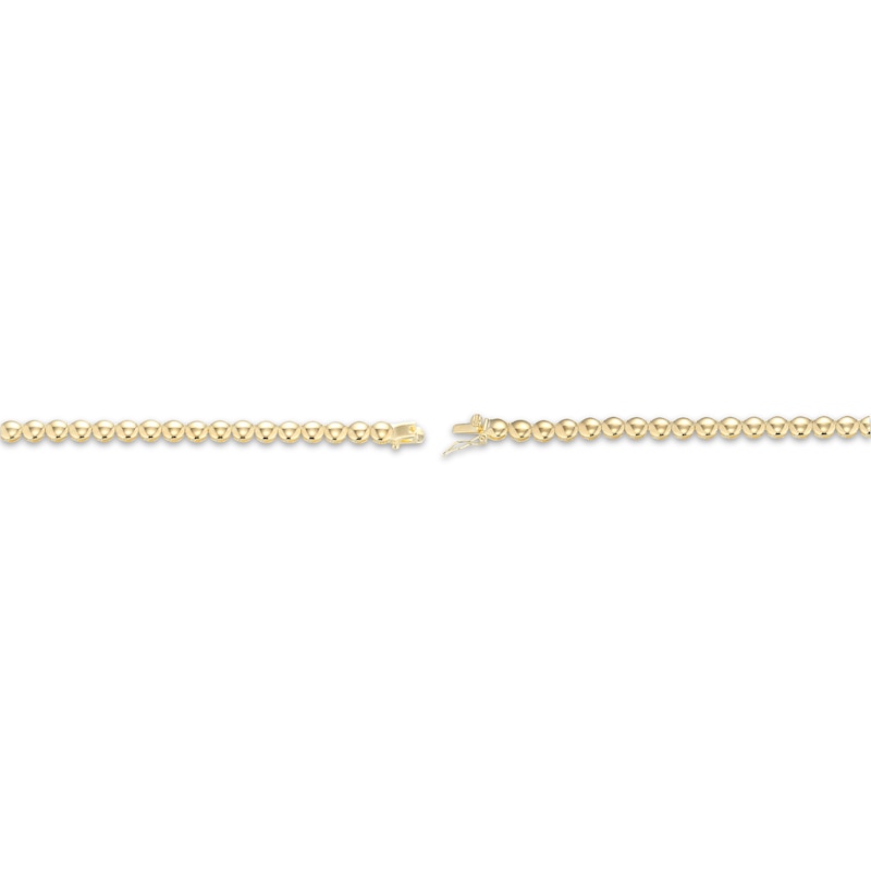 Main Image 3 of Graduating Bead Necklace 18K Yellow Gold-Plated Sterling Silver 18&quot;