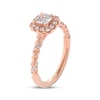 Thumbnail Image 2 of THE LEO First Light Diamond Princess-Cut Halo Engagement Ring 7/8 ct tw 14K Rose Gold