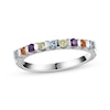 Thumbnail Image 1 of Aquamarine, Citrine, Amethyst & Peridot Ring Sterling Silver