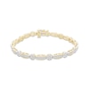 Thumbnail Image 1 of Multi-Diamond Circle & Tonneau Link Bracelet 2 ct tw 10K Yellow Gold 7.25&quot;