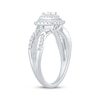 Thumbnail Image 2 of Princess-Cut Diamond Double Cushion Halo Engagement Ring 1/2 ct tw 10K White Gold