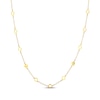 Thumbnail Image 0 of Hexagon Station Curb Chain Necklace 1.77mm 10K Yellow Gold