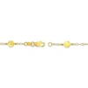 Thumbnail Image 2 of Hexagon Station Curb Chain Necklace 1.77mm 10K Yellow Gold