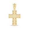 Thumbnail Image 3 of Men's Diamond Cross Charm with Black Enamel 3/8 ct tw 10K Yellow Gold