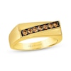 Thumbnail Image 1 of Le Vian Men's Diamond Diagonal Ring 1/3 ct tw 14K Honey Gold