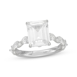 Neil Lane Artistry Emerald-Cut Lab-Grown Diamond Engagement Ring 5 ct tw 14K White Gold