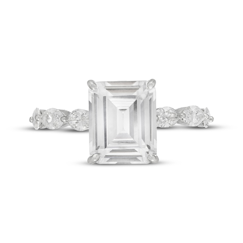 Neil Lane Artistry Emerald-Cut Lab-Grown Diamond Engagement Ring 5 ct tw 14K White Gold